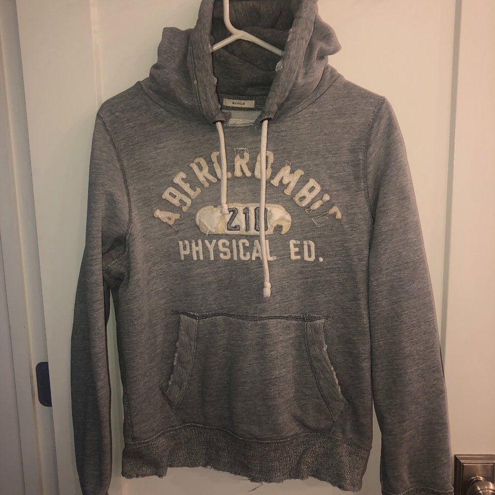 Abercrombie & Fitch muscle fit hoodie sz L EUC LN